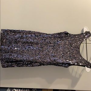 Express Silver Sequin Dress XS GREAT FOR NYE!!